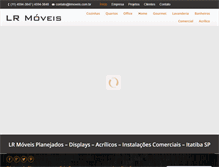 Tablet Screenshot of lrmoveis.com.br